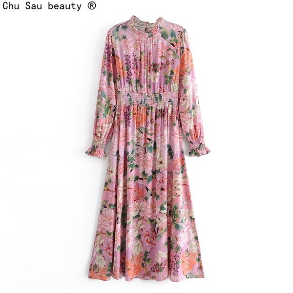 autumn fashion all-match floral print elastic waist holiday style slim dress boho female long skirt vintage 210508, Black;gray
autumn fashion all-match floral print elastic waist holiday style slim dress boho female long skirt vintage 210508, Black;gray