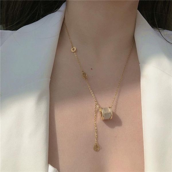 pendant necklaces 2021 ladies necklace light luxury cat eye clavicle chain silver birthday party accessories
pendant necklaces 2021 ladies necklace light luxury cat eye clavicle chain silver birthday party accessories