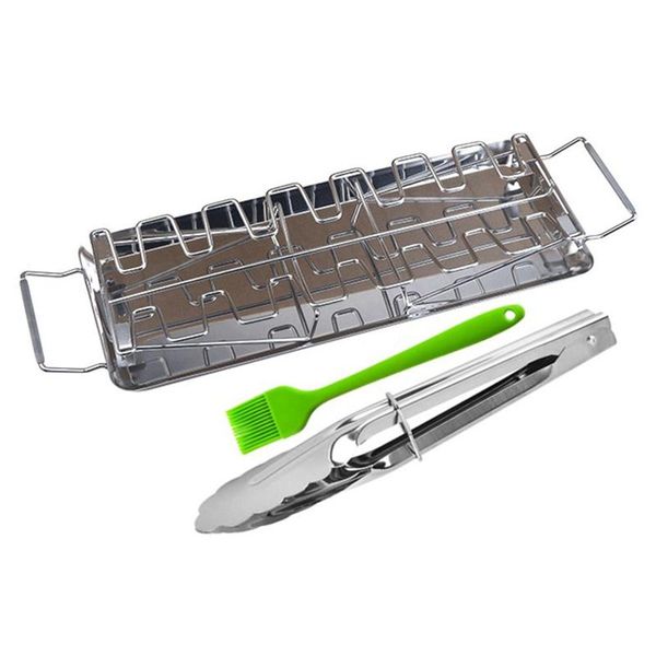 tools & accessories chicken leg wing rack stainless steel metal roaster stand with drip tray for smoker grill or oven, great bbq, picnic
tools & accessories chicken leg wing rack stainless steel metal roaster stand with drip tray for smoker grill or oven, great bbq, picnic