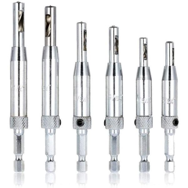 6pcs hinge drill bit,self centering cabinet door wood bit set for woodworking, window bits professional
6pcs hinge drill bit,self centering cabinet door wood bit set for woodworking, window bits professional