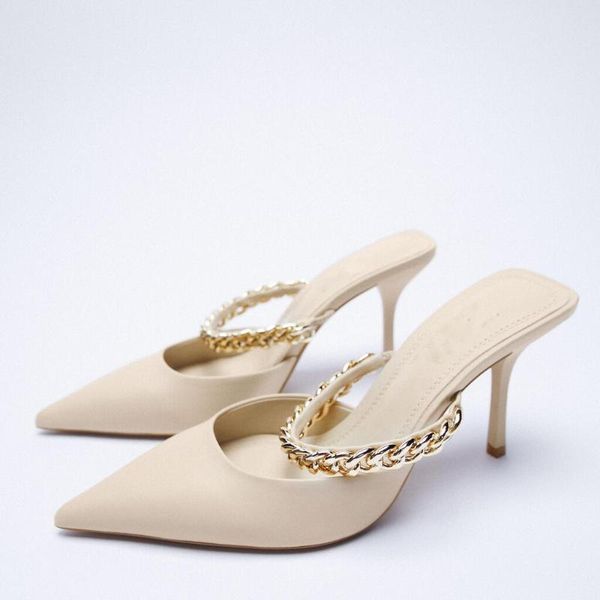 slippers products women's shoes limited lime chain strap accessories high heels elegant mules, Black
slippers products women's shoes limited lime chain strap accessories high heels elegant mules, Black