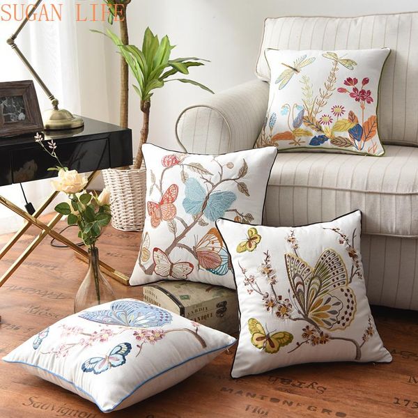cushion/decorative pillow butterfly cushion cover 45x45cm floral country style cotton embroidery suqare home decoration for living room
cushion/decorative pillow butterfly cushion cover 45x45cm floral country style cotton embroidery suqare home decoration for living room