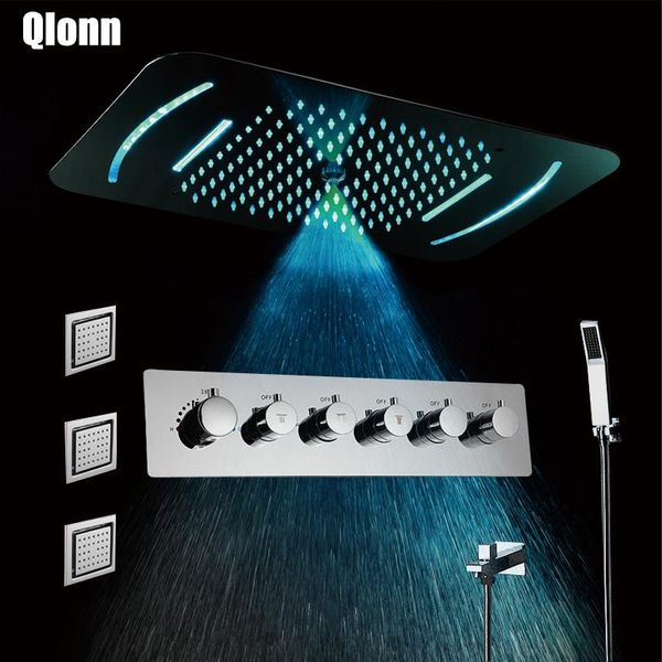 mist rainfall shower head led 5 functions light showerhead thermostatic faucet mixer embedded ceiling mounted set bathroom sets
mist rainfall shower head led 5 functions light showerhead thermostatic faucet mixer embedded ceiling mounted set bathroom sets
