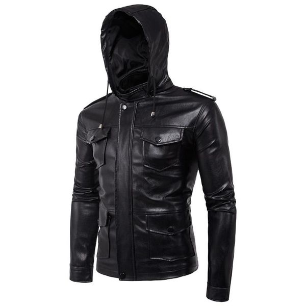 men's fur & faux winter european wind motorcycle leather man hooded jacket fashion men pu warm 2021 high, Black
men's fur & faux winter european wind motorcycle leather man hooded jacket fashion men pu warm 2021 high, Black
