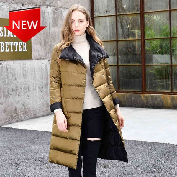coats breasted warm outerwear female women double face down winter jacket high collar, Tan;black
coats breasted warm outerwear female women double face down winter jacket high collar, Tan;black