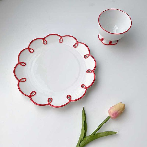 dishes & plates ceramic breakfast flower shaped bread salad fruit snack dessert tray household tableware kitchen utensils
dishes & plates ceramic breakfast flower shaped bread salad fruit snack dessert tray household tableware kitchen utensils