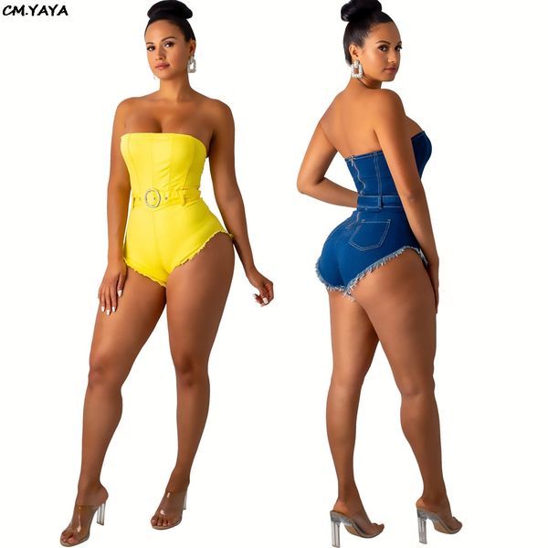 2021 women summer strapless high waist sashes bodycon denim playsuit streetwear club short jeans jumpsuit romper glwy6577ing, White
2021 women summer strapless high waist sashes bodycon denim playsuit streetwear club short jeans jumpsuit romper glwy6577ing, White