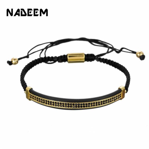 charm bracelets 2021 luxury black cz zircon long tubes moon copper beads brading macrame men bracelet & bangles for women jewelry, Golden;silver
charm bracelets 2021 luxury black cz zircon long tubes moon copper beads brading macrame men bracelet & bangles for women jewelry, Golden;silver
