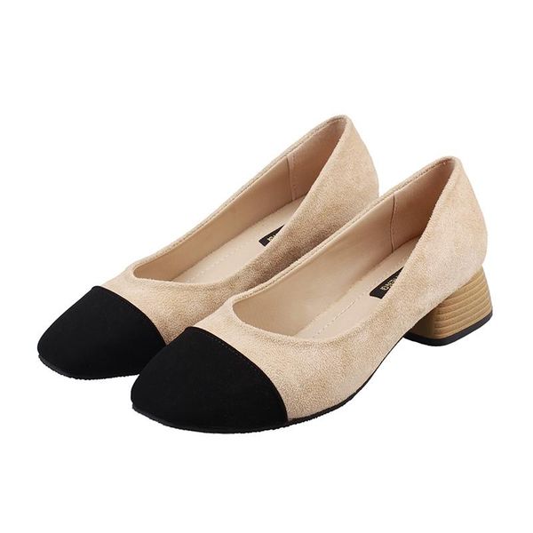 dress shoes women's 2021 spring square head coarse-heeled light-mouthed suede single, Black
dress shoes women's 2021 spring square head coarse-heeled light-mouthed suede single, Black