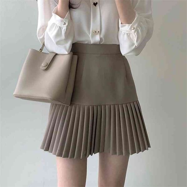 shintimes pleated skirt a-line mini skirts womens summer korean black khaki woman skirt empire jupe femme faldas mujer moda 210325
shintimes pleated skirt a-line mini skirts womens summer korean black khaki woman skirt empire jupe femme faldas mujer moda 210325
