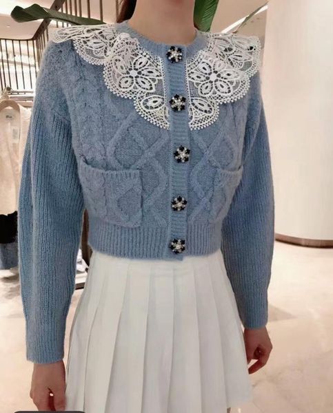 women's sweaters fashion wz0190 2021 runway luxury european design party style clothing, White;black
women's sweaters fashion wz0190 2021 runway luxury european design party style clothing, White;black