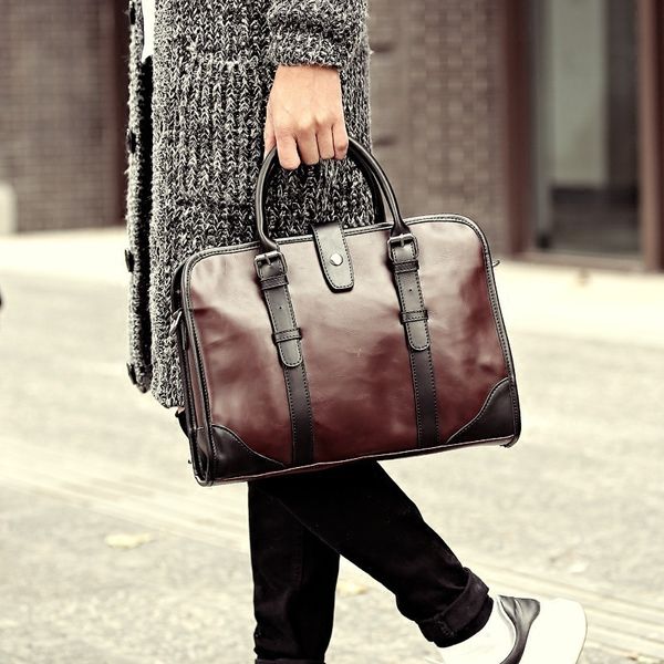 brand casual briefcase crazy horse pu leather 's messenger shoulder male lapbusiness portfolio bags for men lj201012
brand casual briefcase crazy horse pu leather 's messenger shoulder male lapbusiness portfolio bags for men lj201012