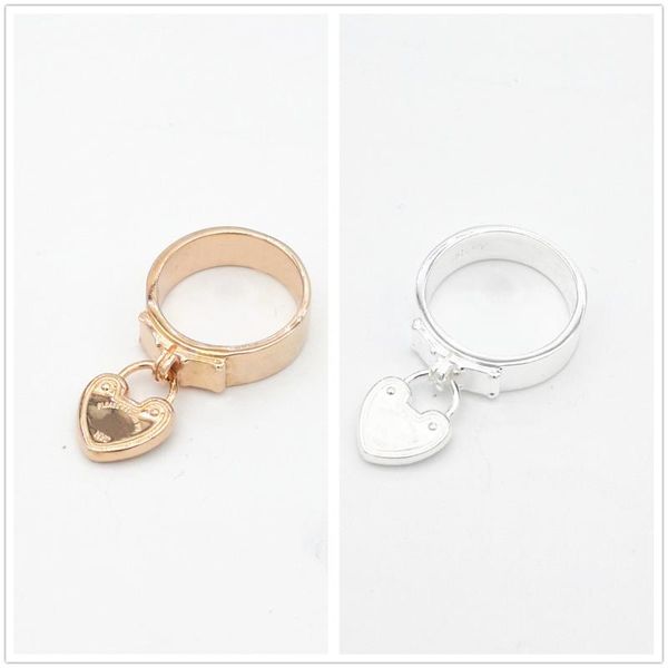 cluster rings sterling silver s925 classic rose golden heart-shaped lock engraved letters romantic love ring couples jewelry gifts, Golden;silver
cluster rings sterling silver s925 classic rose golden heart-shaped lock engraved letters romantic love ring couples jewelry gifts, Golden;silver