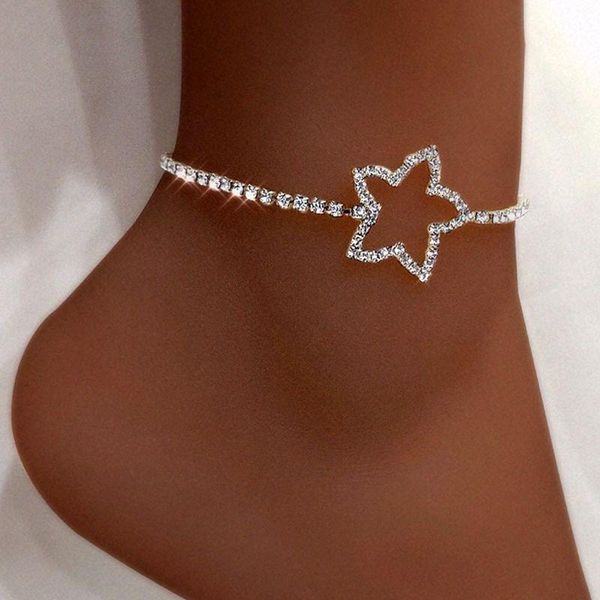 anklets 2021 iced out crystal hollow star anklet bracelets for women fashion bling rhinestone tennis chain leg barefoot jewelry, Red;blue
anklets 2021 iced out crystal hollow star anklet bracelets for women fashion bling rhinestone tennis chain leg barefoot jewelry, Red;blue