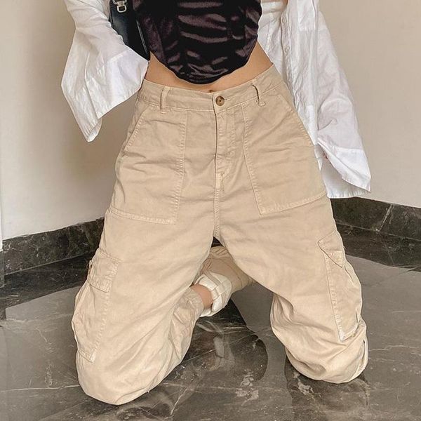 women's pants & capris autumn long fashion loose style zipper casual khaki mid waist streetwear solid color cargo pocket cool, Black;white
women's pants & capris autumn long fashion loose style zipper casual khaki mid waist streetwear solid color cargo pocket cool, Black;white