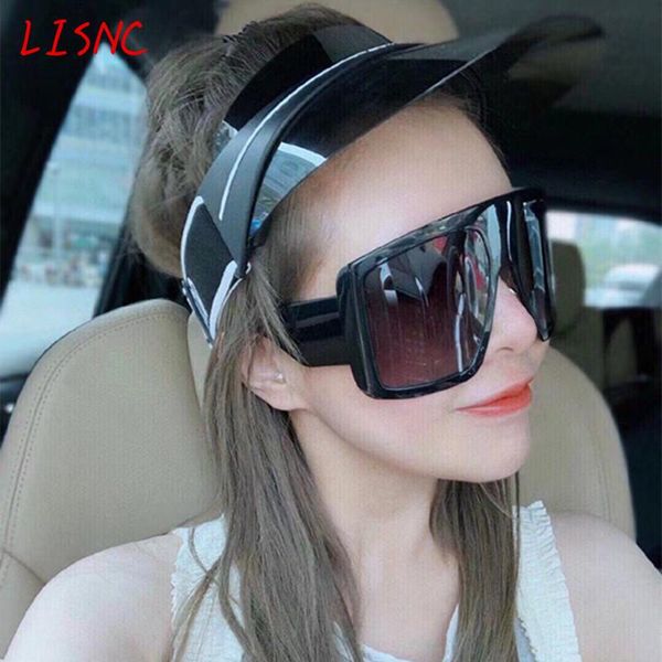 sunglasses celebrity large shield square women brand oversized sun glasses men vintage shades lady windshield oculos, White;black
sunglasses celebrity large shield square women brand oversized sun glasses men vintage shades lady windshield oculos, White;black