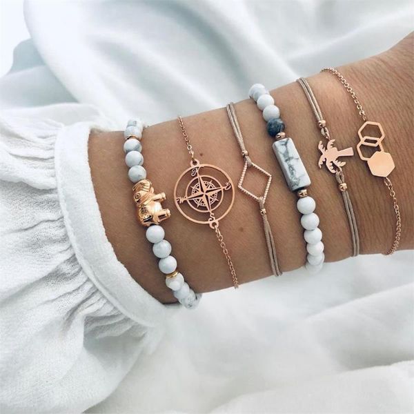 link, chain female bracelets set hippo compass geometry coconut white pearl gold bracelet sweet lady birthday party jewelry accessories, Black
link, chain female bracelets set hippo compass geometry coconut white pearl gold bracelet sweet lady birthday party jewelry accessories, Black