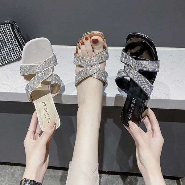 sandals summer women elegant fashion corss strap shiny crystal decoration modern shoes ladies dress party square heel eunk, Black
sandals summer women elegant fashion corss strap shiny crystal decoration modern shoes ladies dress party square heel eunk, Black
