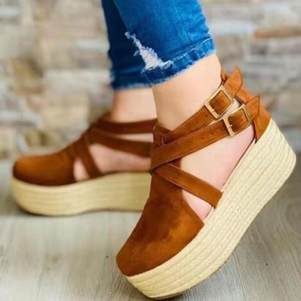 sandals women summer fashion women's 2021 wedges heel side hollow buckle casual solid zapatos de mujer, Black
sandals women summer fashion women's 2021 wedges heel side hollow buckle casual solid zapatos de mujer, Black