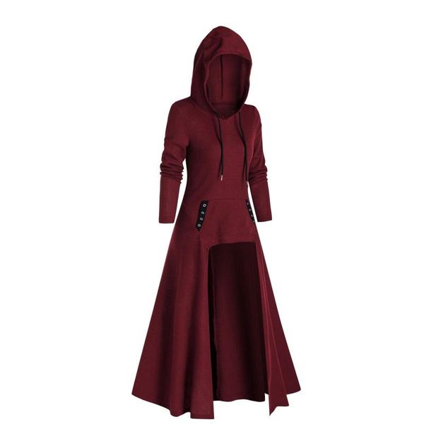 casual dresses for women 2021 fashion hooded plus size vintage long sleeve cloak high low sweater blouse pocket vestidos mujer, Black;gray
casual dresses for women 2021 fashion hooded plus size vintage long sleeve cloak high low sweater blouse pocket vestidos mujer, Black;gray