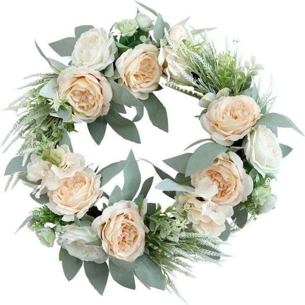 front door artificial rose flower wreath - handcrafted on a grapevine wreath base- display in spring easter and wedding
front door artificial rose flower wreath - handcrafted on a grapevine wreath base- display in spring easter and wedding