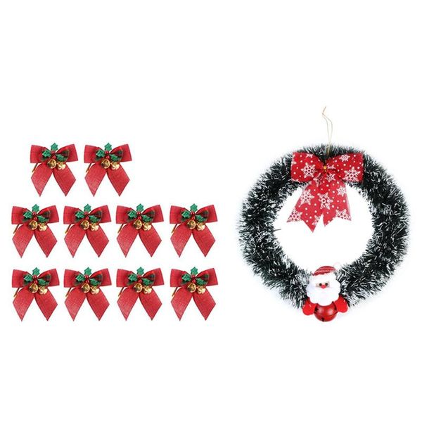 decorative flowers & wreaths 10 pcs burlap jute christmas tree ornaments ribbon bows 1 santa claus door wreath window
decorative flowers & wreaths 10 pcs burlap jute christmas tree ornaments ribbon bows 1 santa claus door wreath window