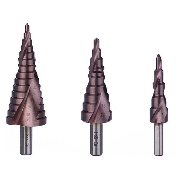 professional drill bits m35 hss-cobalt step bit set 4-12/4-20/4-32 mm drilling power tools for metal cone triangle shank hole cutter
professional drill bits m35 hss-cobalt step bit set 4-12/4-20/4-32 mm drilling power tools for metal cone triangle shank hole cutter