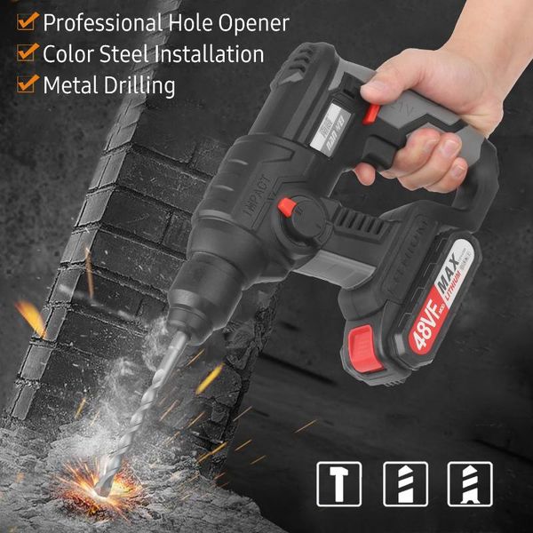 professiona electric drills 21v rotary hammer drill 780 rpm cordless demolition kit with 2.0ah lithium battery led light carry box for concr
professiona electric drills 21v rotary hammer drill 780 rpm cordless demolition kit with 2.0ah lithium battery led light carry box for concr