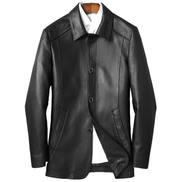mens leather sheepskin jackets casual business mid-length windbreaker mans clothing slim blazer overcoat outerwear plus size l -xxxl black
mens leather sheepskin jackets casual business mid-length windbreaker mans clothing slim blazer overcoat outerwear plus size l -xxxl black