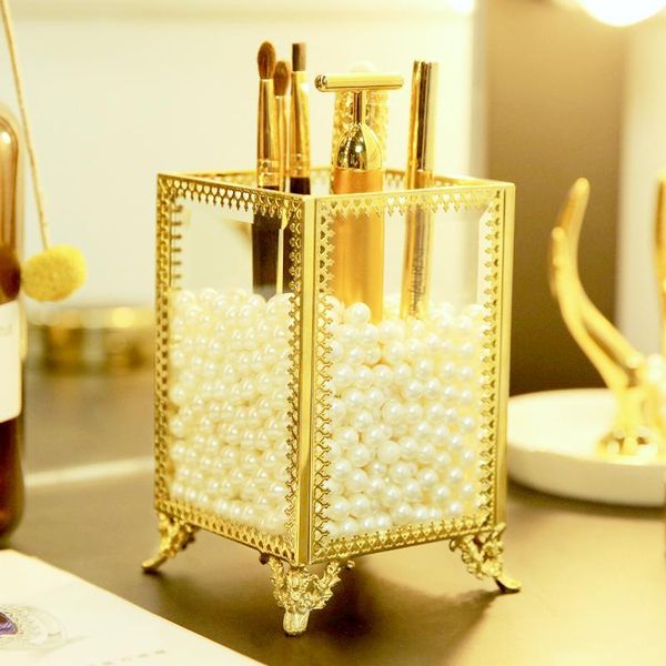 deskmake up brush storage holder box vintage luxury clear glass makeup organizer cosmetic display organizadora boxes & bins
deskmake up brush storage holder box vintage luxury clear glass makeup organizer cosmetic display organizadora boxes & bins