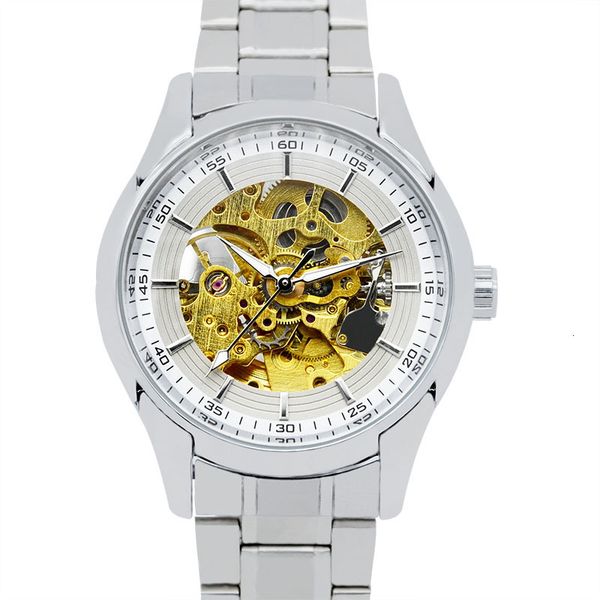 gutuo business fashion wristwatch steel band hollow automatic mechanical watch men's, Slivery;brown
gutuo business fashion wristwatch steel band hollow automatic mechanical watch men's, Slivery;brown
