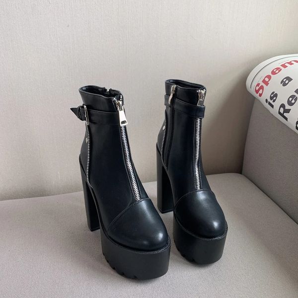 white designer boots women 2021zipper buckle platform boots punk shoes autumn shoes women black heeled boots
white designer boots women 2021zipper buckle platform boots punk shoes autumn shoes women black heeled boots