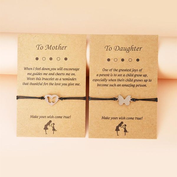 2pcs/lot mother daughter bracelet stainless steel butterfly charm bracelets for women leather rope chain mother's day gifts, Golden;silver
2pcs/lot mother daughter bracelet stainless steel butterfly charm bracelets for women leather rope chain mother's day gifts, Golden;silver