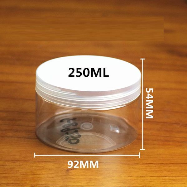 pcs/lot clear pet storage plastic jars with aluminum lid 250ml cosmetic masque container case yst001 bottles &
pcs/lot clear pet storage plastic jars with aluminum lid 250ml cosmetic masque container case yst001 bottles &