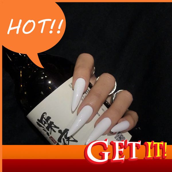 hand diy nail decorated stylist nina143 - art pointed white false nail piece wear patch finished 24 patches, Red;gold
hand diy nail decorated stylist nina143 - art pointed white false nail piece wear patch finished 24 patches, Red;gold
