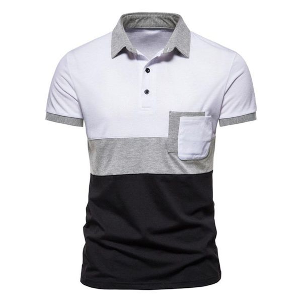 men's polos summer shirts patchwork print short-sleeved shirt turn-down collar pocket hombre casual slim 2021, White;black
men's polos summer shirts patchwork print short-sleeved shirt turn-down collar pocket hombre casual slim 2021, White;black