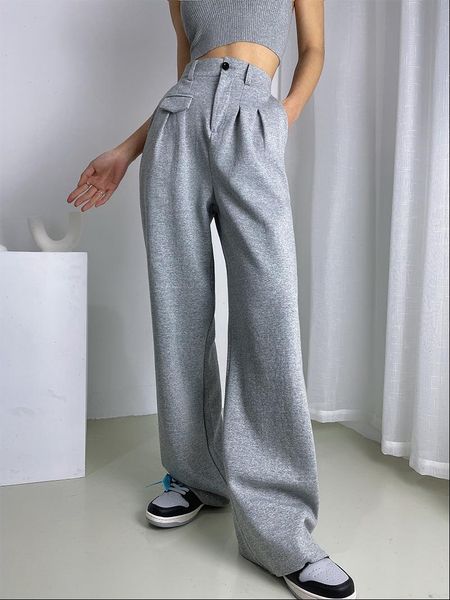 fashion spring clothing stacked sweatpants womens capri casual streetwear high waist loose wide leg pants, Black;white
fashion spring clothing stacked sweatpants womens capri casual streetwear high waist loose wide leg pants, Black;white