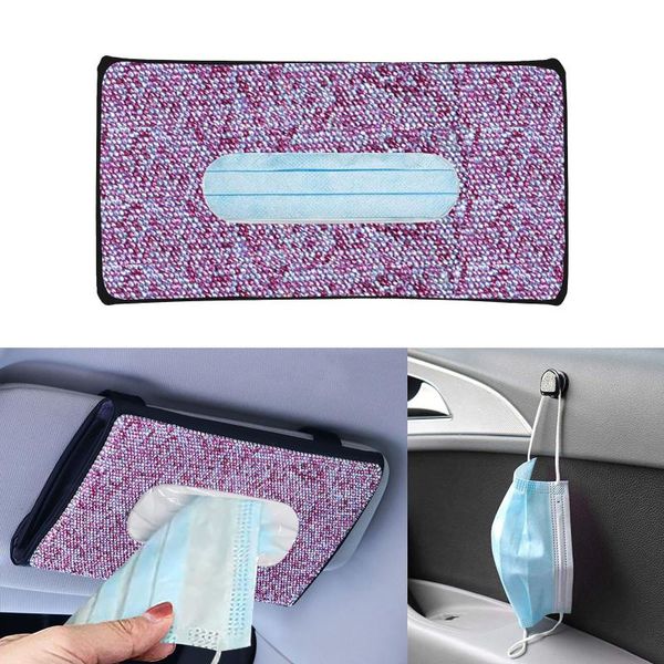 visor mask holder diamond encrusted for car, efillable with up to (20) 3-ply draw type plastic storage box car pumping tissue boxes & napkin
visor mask holder diamond encrusted for car, efillable with up to (20) 3-ply draw type plastic storage box car pumping tissue boxes & napkin