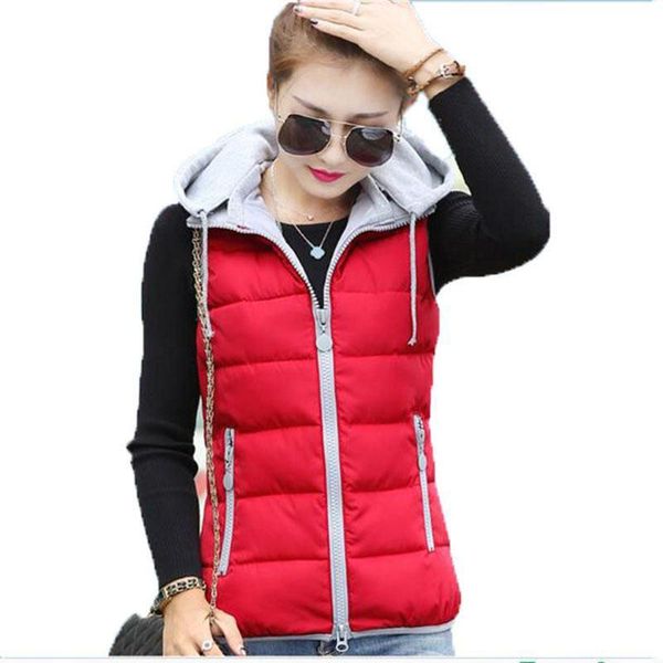 women's vests fashion women autumn and winter detachable hood vest slim hooded cotton female down waistcoat jacket ac702, Black;white
women's vests fashion women autumn and winter detachable hood vest slim hooded cotton female down waistcoat jacket ac702, Black;white