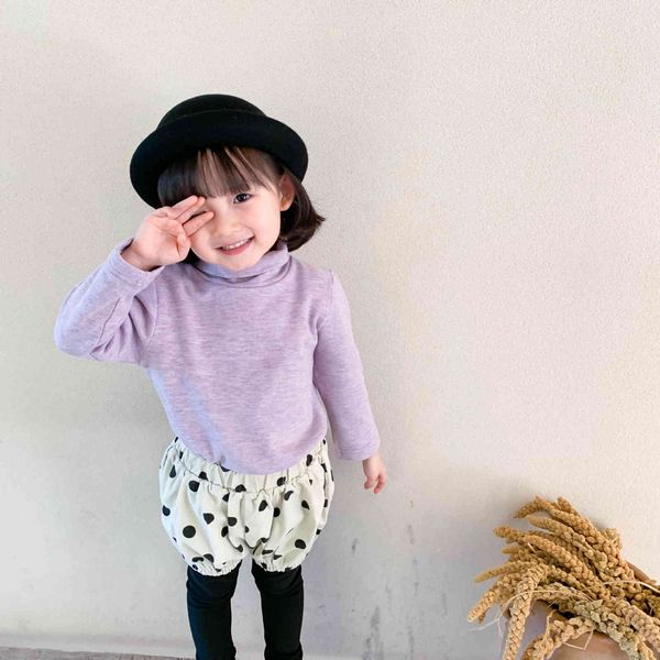 autumn winter baby girls high collar double layer thick base t shirts kids pure cotton warm long sleeve tees 210508, Blue
autumn winter baby girls high collar double layer thick base t shirts kids pure cotton warm long sleeve tees 210508, Blue