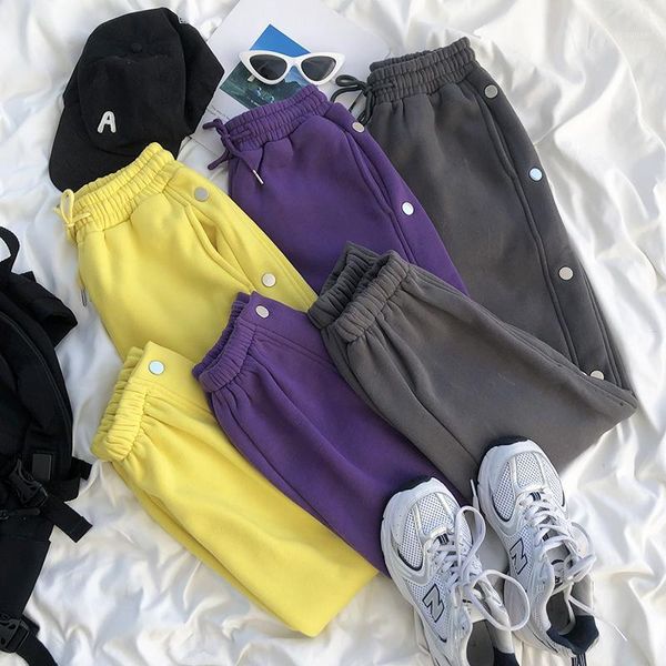 streetwear side buckle elastic high waist loose thick plus fleece warm pants women's & capris, Black;white
streetwear side buckle elastic high waist loose thick plus fleece warm pants women's & capris, Black;white