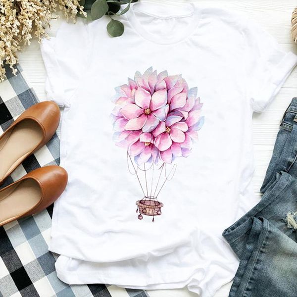 and women lady floral balloon men t shirts watercolor cute cartoon print tee womens female shirt clothes graphic, White;black
and women lady floral balloon men t shirts watercolor cute cartoon print tee womens female shirt clothes graphic, White;black