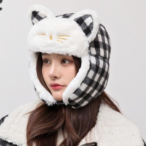 beanies women plaid cute hat add fur lined ears winter wool beanie hats for warm cap
beanies women plaid cute hat add fur lined ears winter wool beanie hats for warm cap