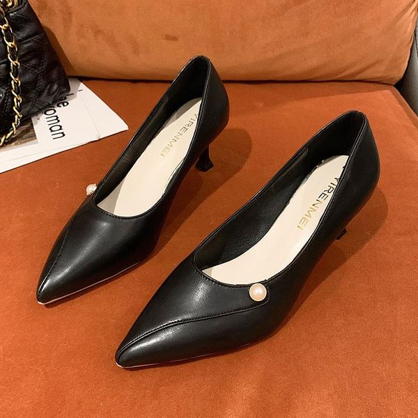 sandals womens high-heeled shoes stiletto heel autumn fashion simple mid-heel comfortable single women, Black
sandals womens high-heeled shoes stiletto heel autumn fashion simple mid-heel comfortable single women, Black