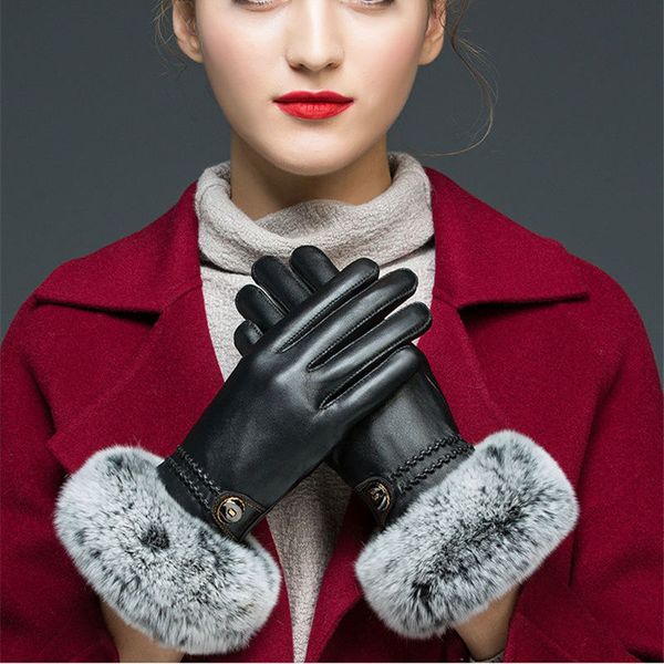 new womens leather gloves womens sheepskin touch screen autumn windproof fleece rex rabbit fur mouth winter warm gloves, Blue;gray
new womens leather gloves womens sheepskin touch screen autumn windproof fleece rex rabbit fur mouth winter warm gloves, Blue;gray