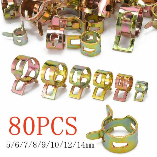 80pcs/set automotive vacuum fuel hose pinch spring clip clamp fastener kit universal 65mn steel material clips other vehicle tools
80pcs/set automotive vacuum fuel hose pinch spring clip clamp fastener kit universal 65mn steel material clips other vehicle tools