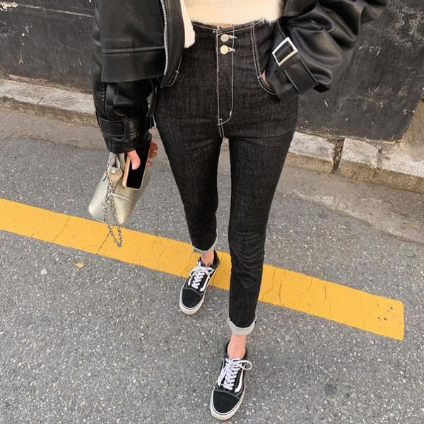 women's jeans black elastic cotton women pencil pants korean fashion design long lady denim, Blue
women's jeans black elastic cotton women pencil pants korean fashion design long lady denim, Blue