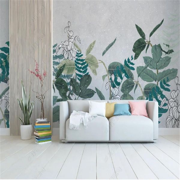 nordic small fresh tropical plant wallpapers for living room tv background wall paper home decor mural papel de parede
nordic small fresh tropical plant wallpapers for living room tv background wall paper home decor mural papel de parede