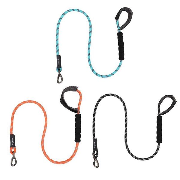 reflective dog leash with comfortable padded handle nylon running tracking climbing adjustable rope collars & leashes
reflective dog leash with comfortable padded handle nylon running tracking climbing adjustable rope collars & leashes