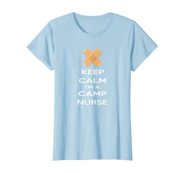 womens keep calm i'm a camp nurse, White;black 
womens keep calm i'm a camp nurse, White;black